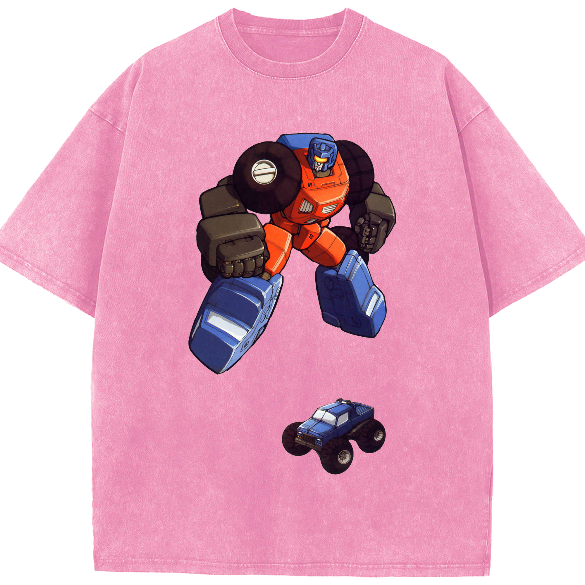 （画像用）  綿100% ヴィンテージ風 半袖Tシャツ（フロントプリント）